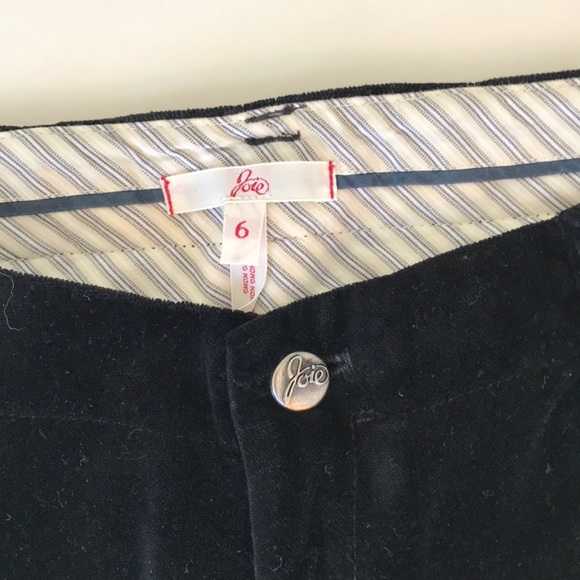 Joie Crop Cut Velvet Feel Capri Pants - Picture 3 of 9